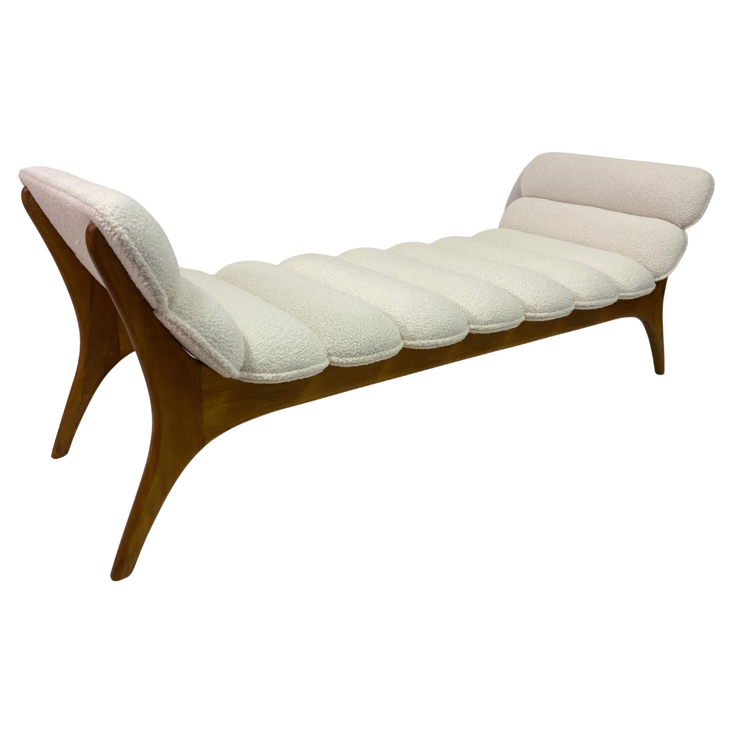 Contemporary Italian Daybed in Boucle For Sale