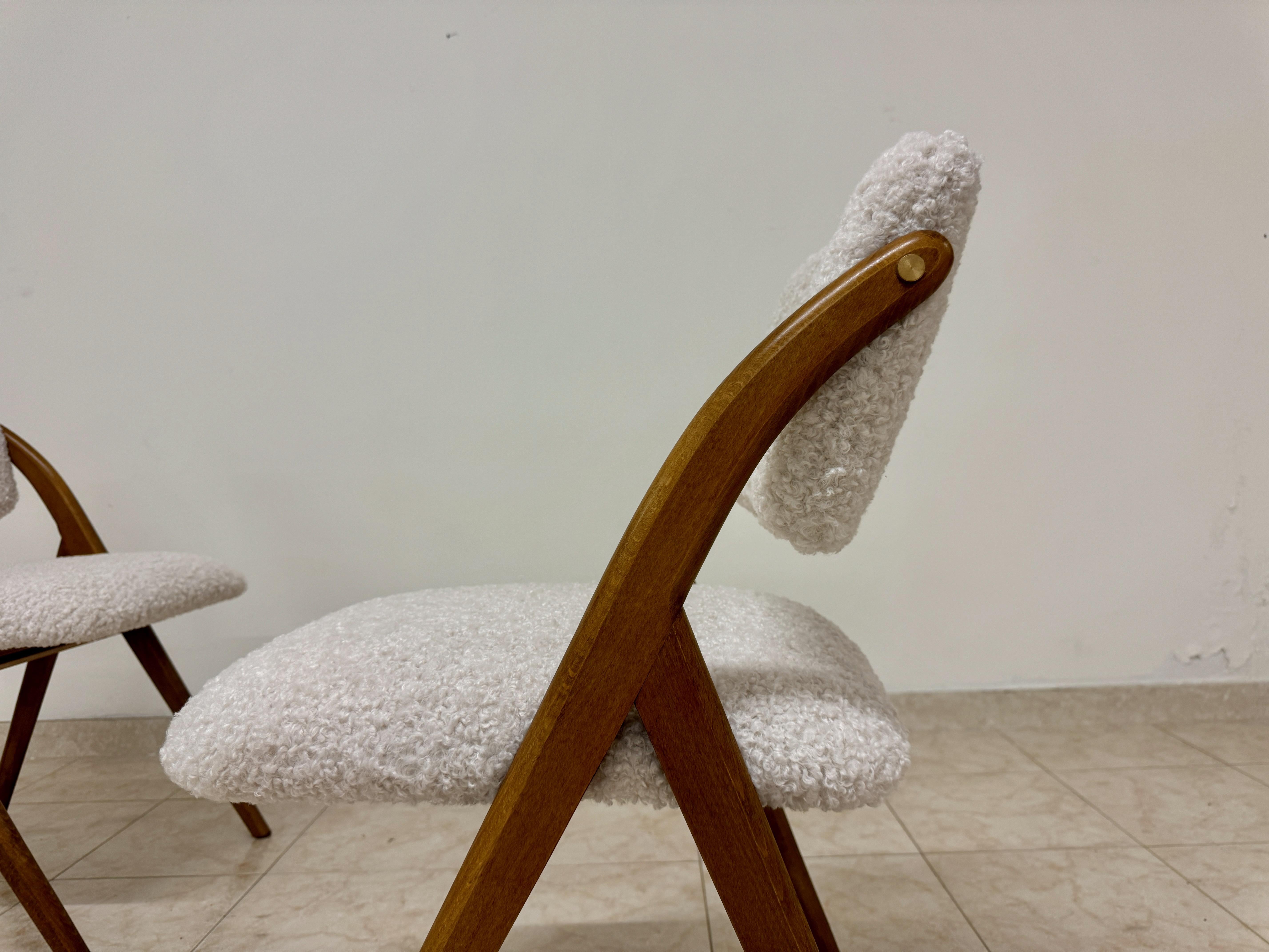 Contemporary Italian Dining Chairs in a Mid Century Style For Sale 7