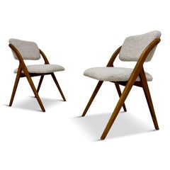 Contemporary Italian Dining Chairs in a Mid Century Style