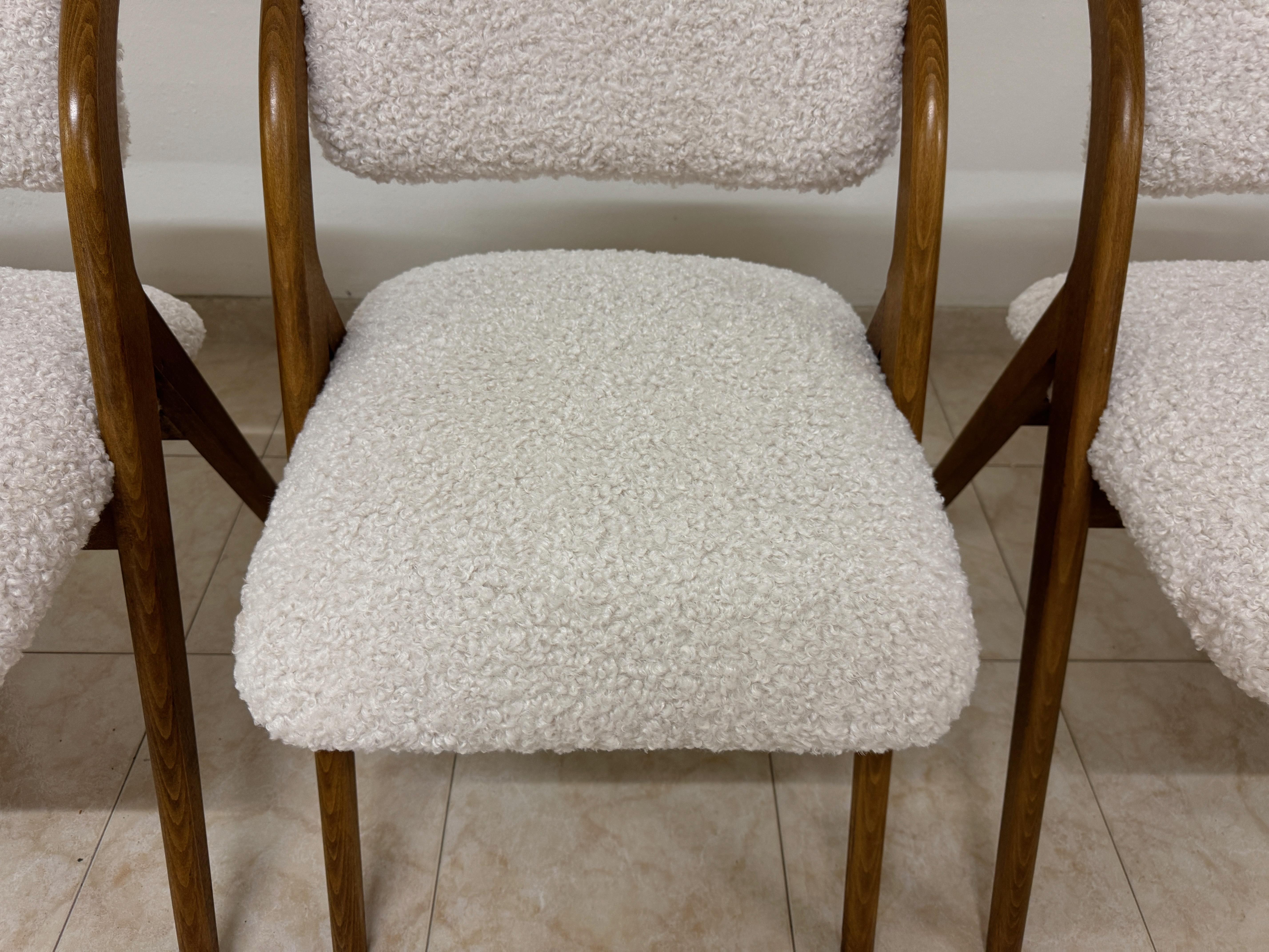 Contemporary Italian Dining Chairs in a Mid Century Style In New Condition For Sale In London, London
