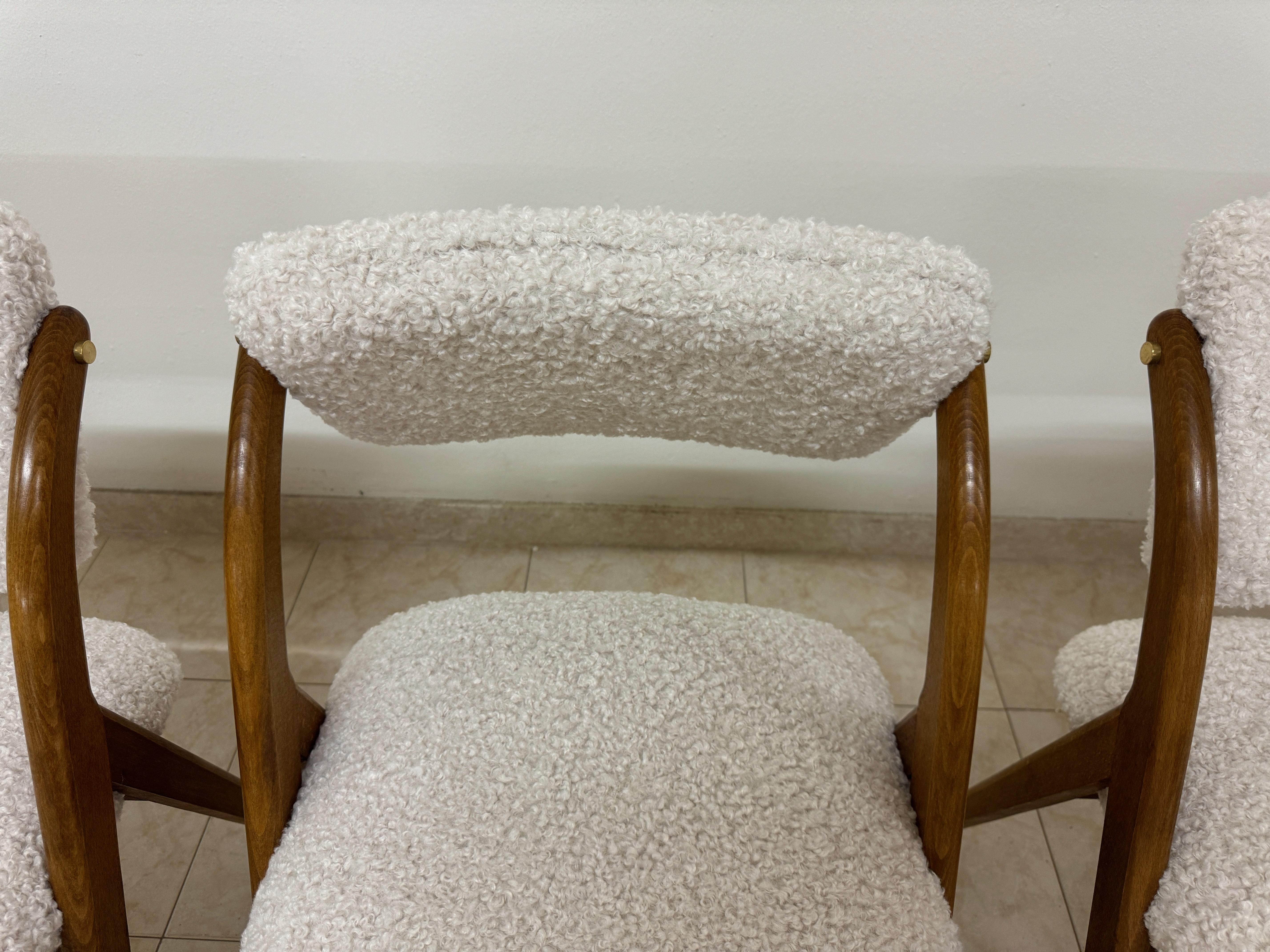 Contemporary Italian Dining Chairs in a Mid Century Style For Sale 1