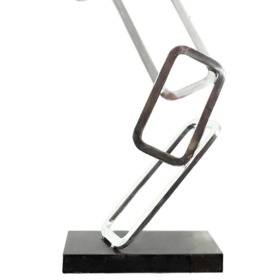 Contemporary Italian Hand-Made Customizable Aluminium Geometric Modern Sculpture For Sale 4