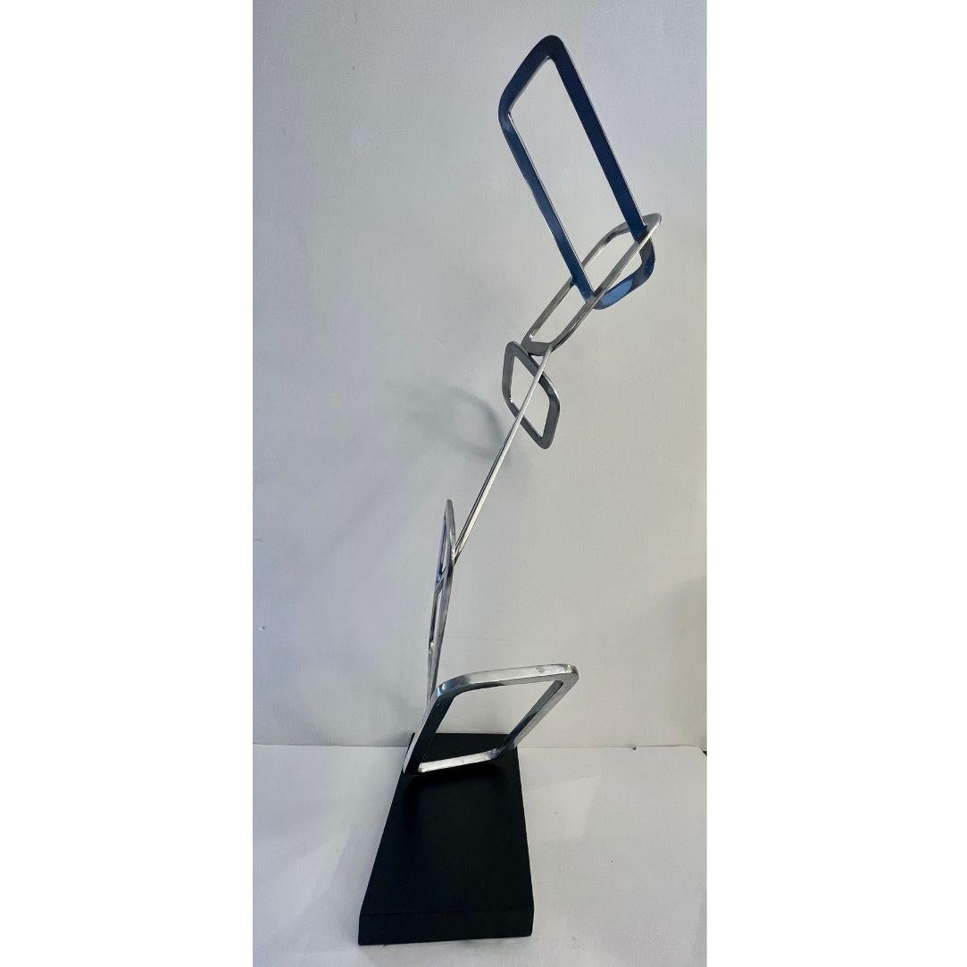 Hand-Crafted Contemporary Italian Hand-Made Customizable Aluminium Geometric Modern Sculpture For Sale