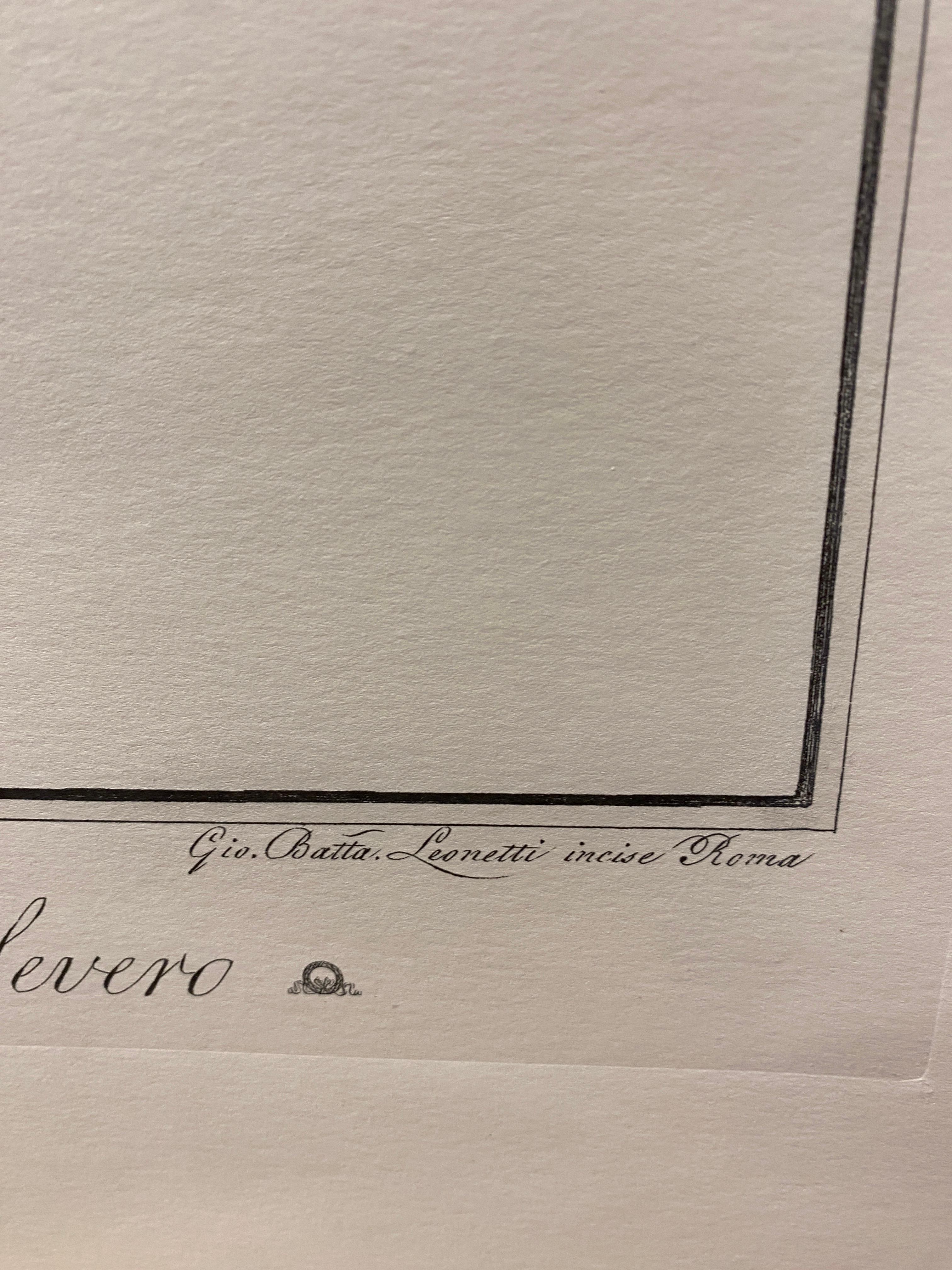 Carta Busto di imperatore romano antico stampato a mano in Italia contemporanea 