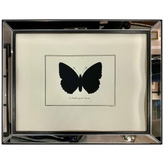 Contemporary Italian Hand Watercoloured Print with Mirror Frame