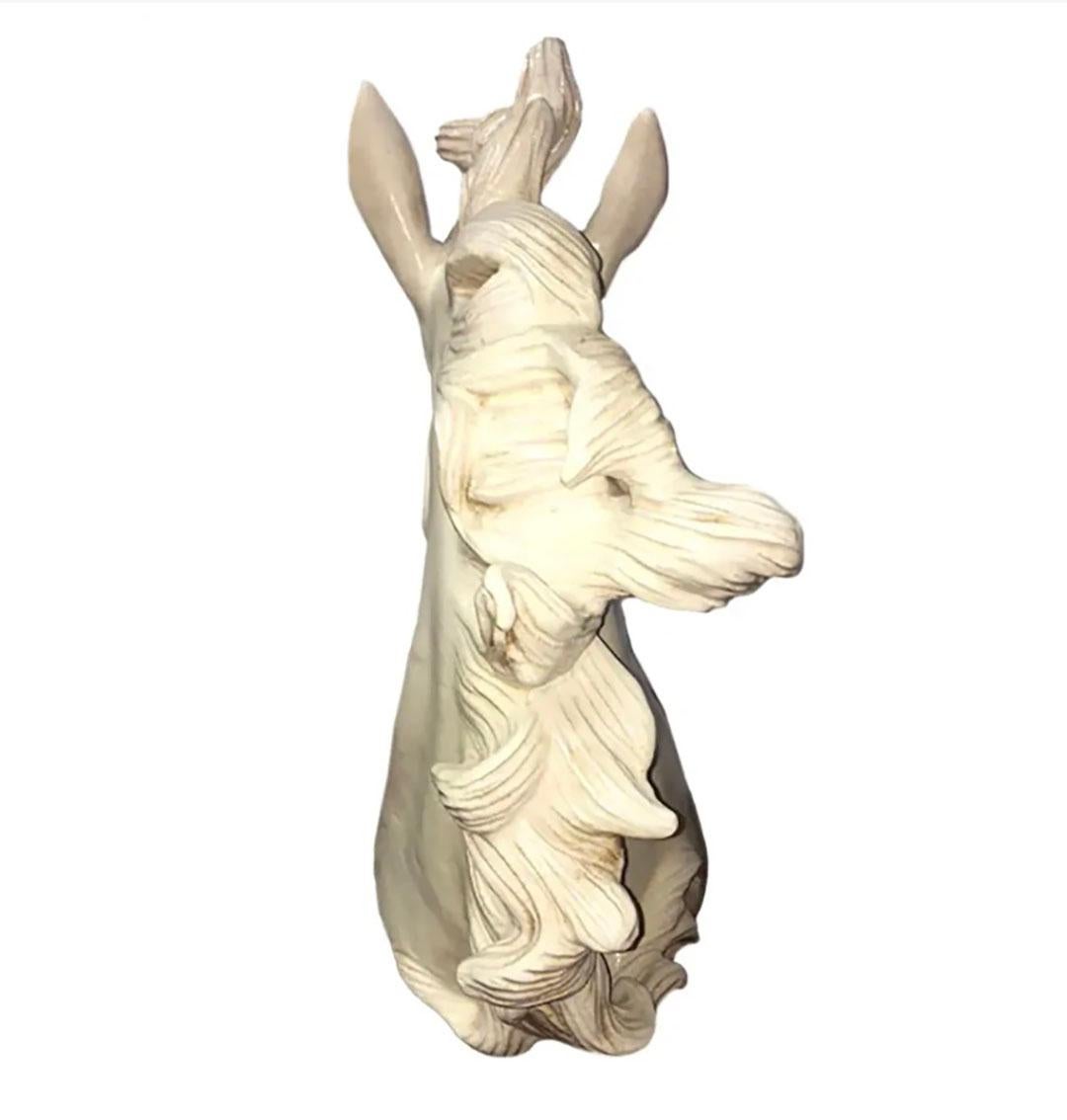 Escultura italiana contemporánea de cabeza de caballo finales del siglo XX en venta