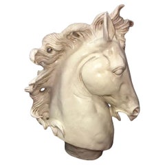 Sculpture italienne contemporaine en forme de tête de cheval