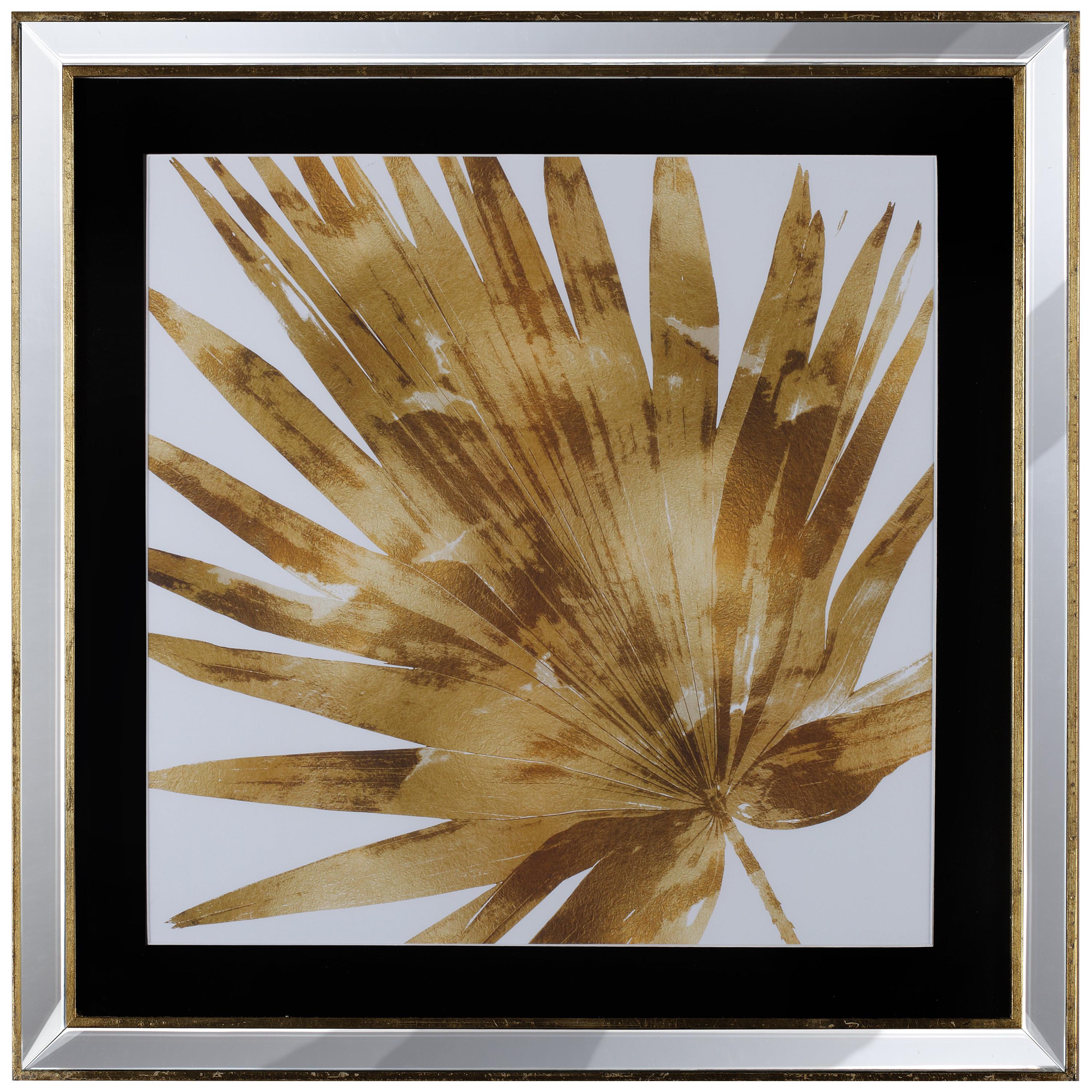 Contemporary Italian Golden Leaf, Gilded Wood Frame with Mirror '4 of 4' For Sale
