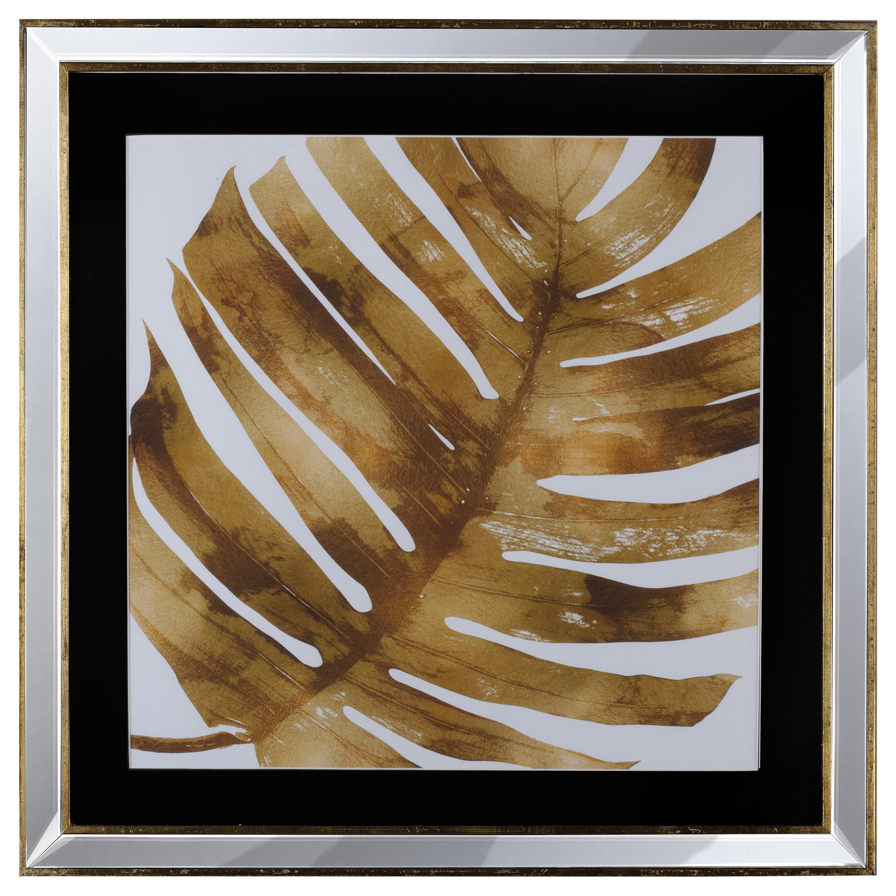 Contemporary Italian Golden Leaf, Gilded Wood Frame with Mirror '3 of 4' For Sale