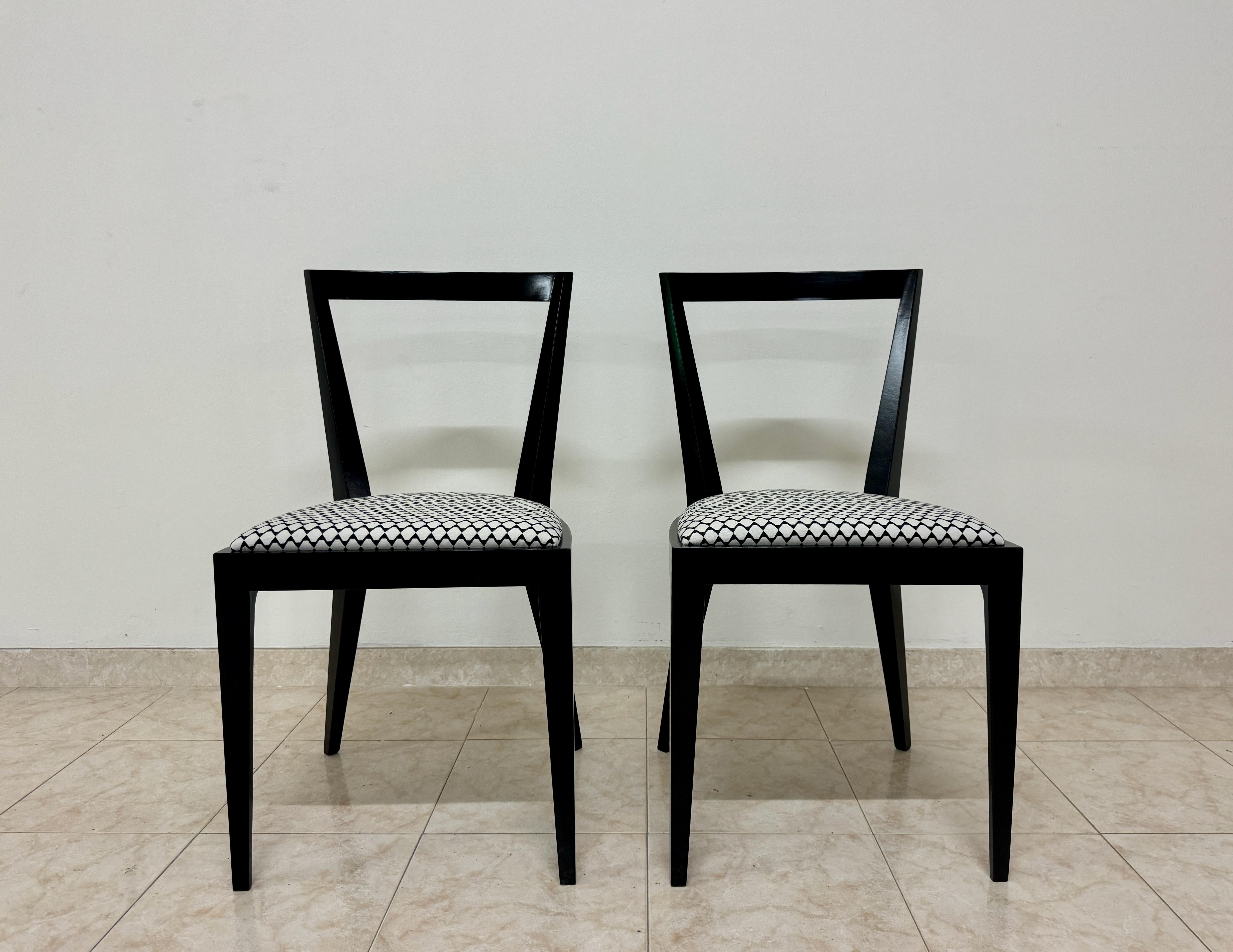 Mid-Century Modern Contemporary Italian Made Mid Century Style Dining Chairs For Sale