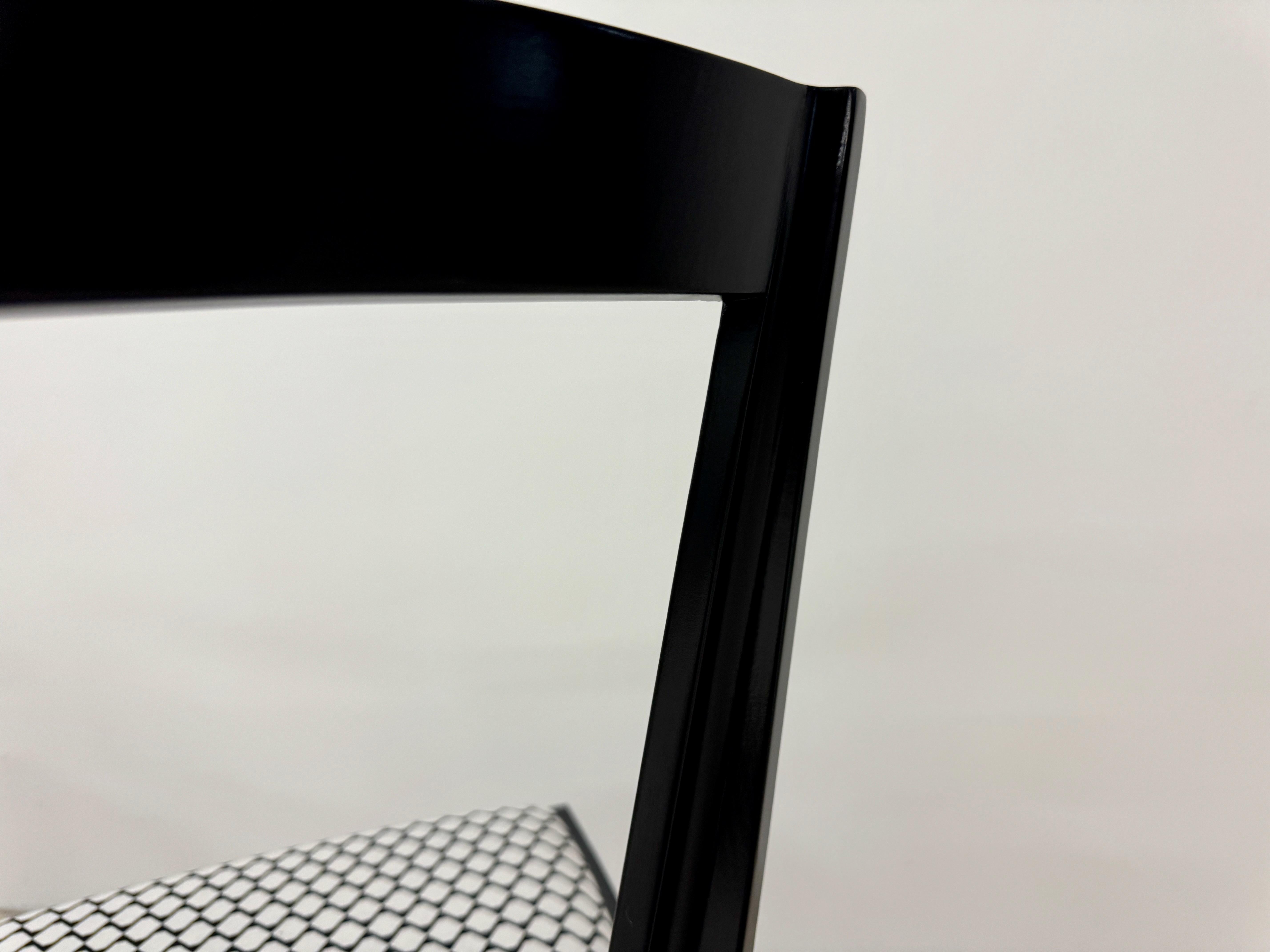 Contemporary Italian Made Mid Century Style Dining Chairs For Sale 4