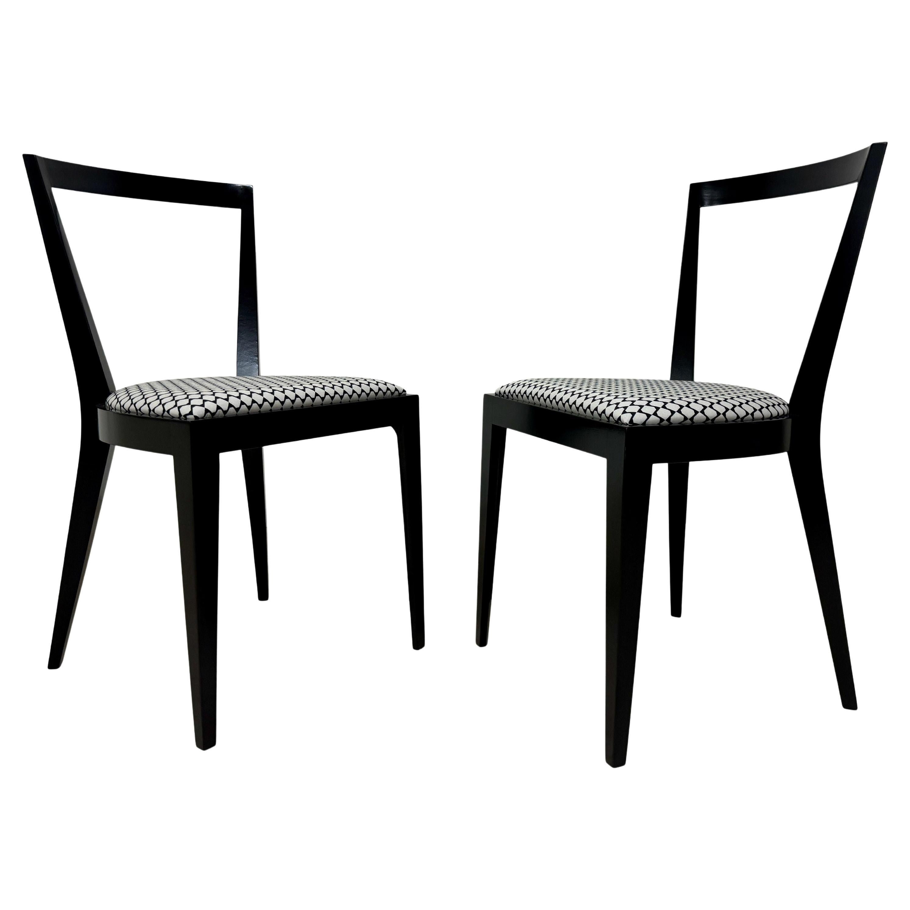 Contemporary Italian Made Mid Century Style Dining Chairs