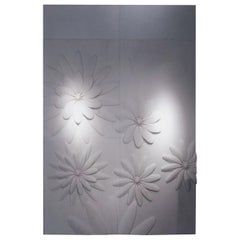 Contemporary Italian Marble 3D Wall Feature in White Marble