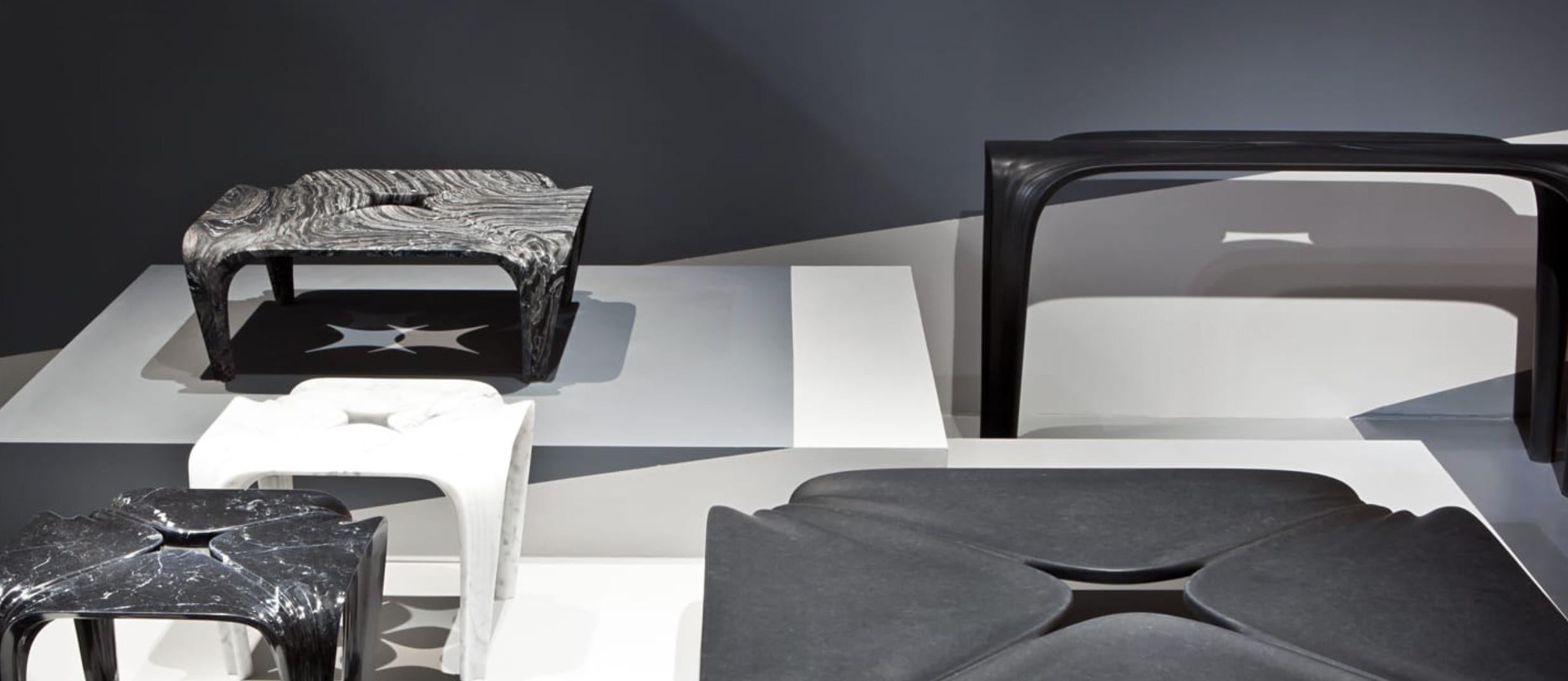Contemporary Italian Marble Center Table Designed by Zaha Hadid For Sale 1