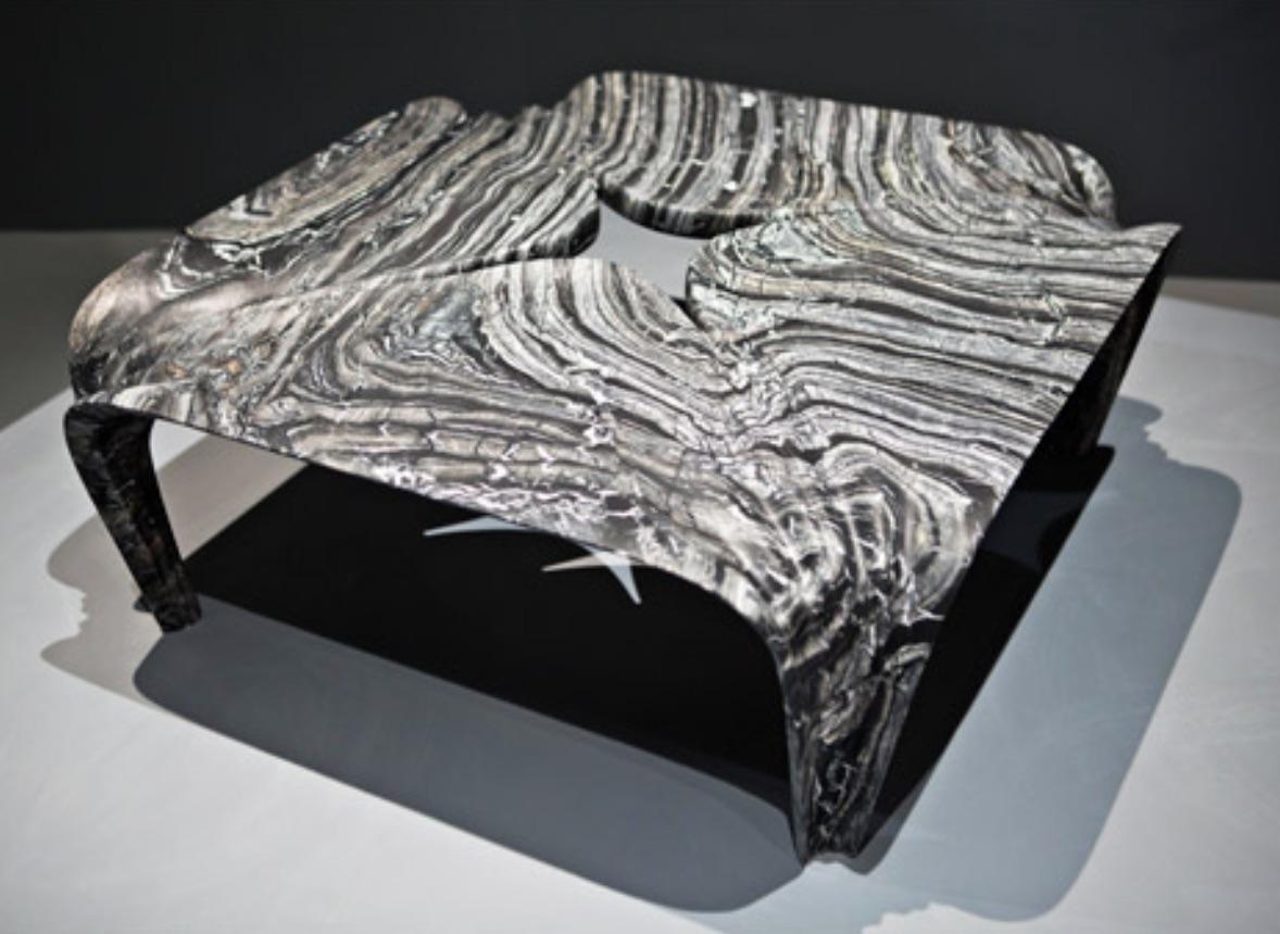 Contemporary Italian Marble Center Table Designed by Zaha Hadid For Sale 5