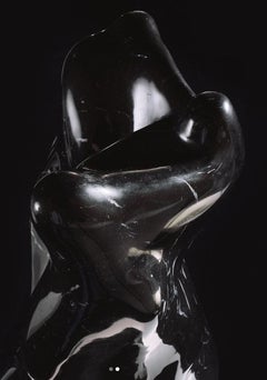 Contemporary Italian Marble Lamp by Arik Levy in Nero Marquina