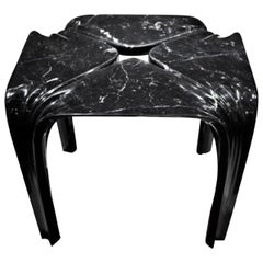 Contemporary Italian Marble Side Table Designed by Zaha Hadid