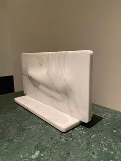 Contemporary Italian Marble Vase Designed by Arik Levy in White Carrara Marble