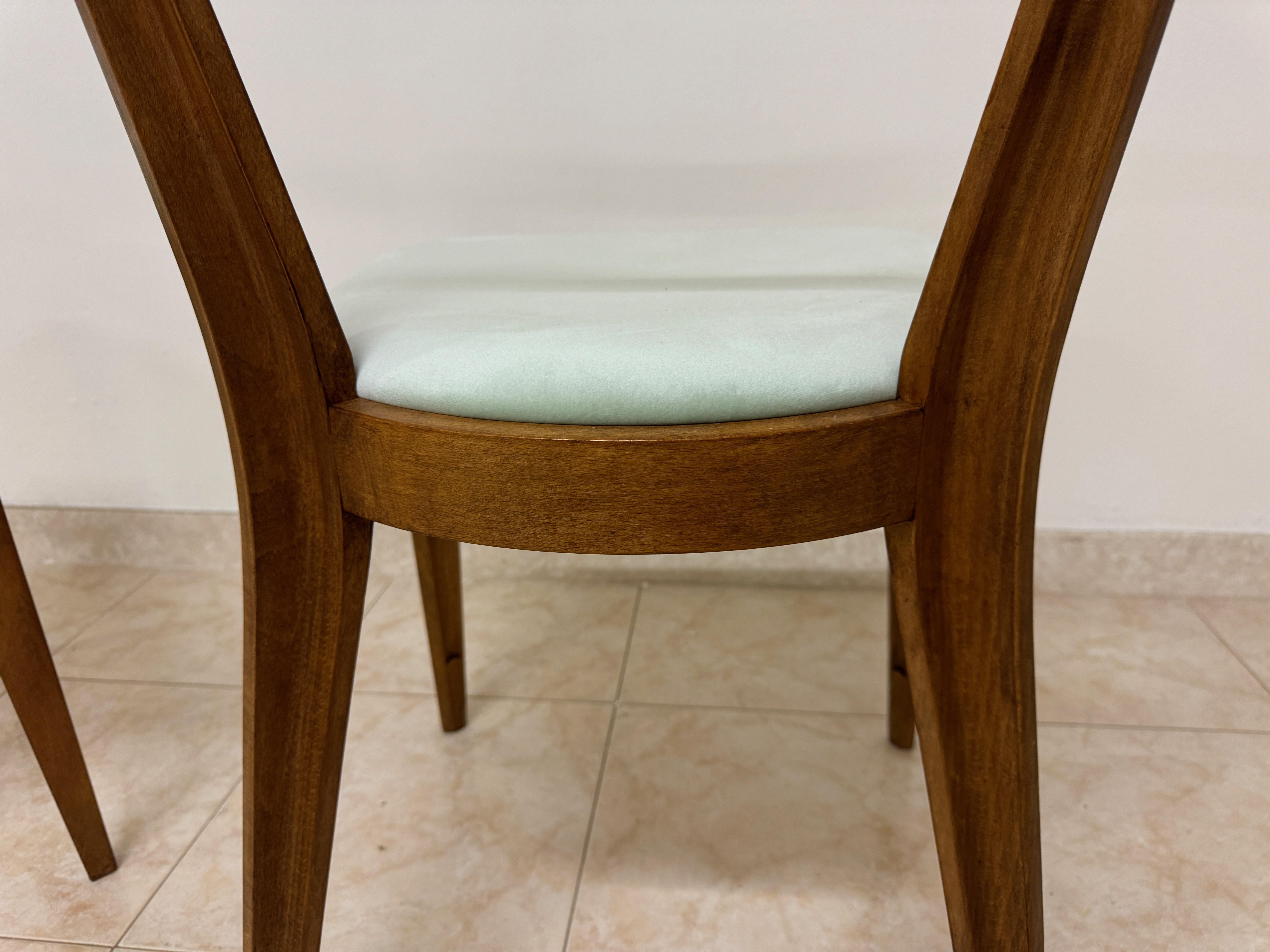 Contemporary Italian Mid Century Style Dining Chairs For Sale 7