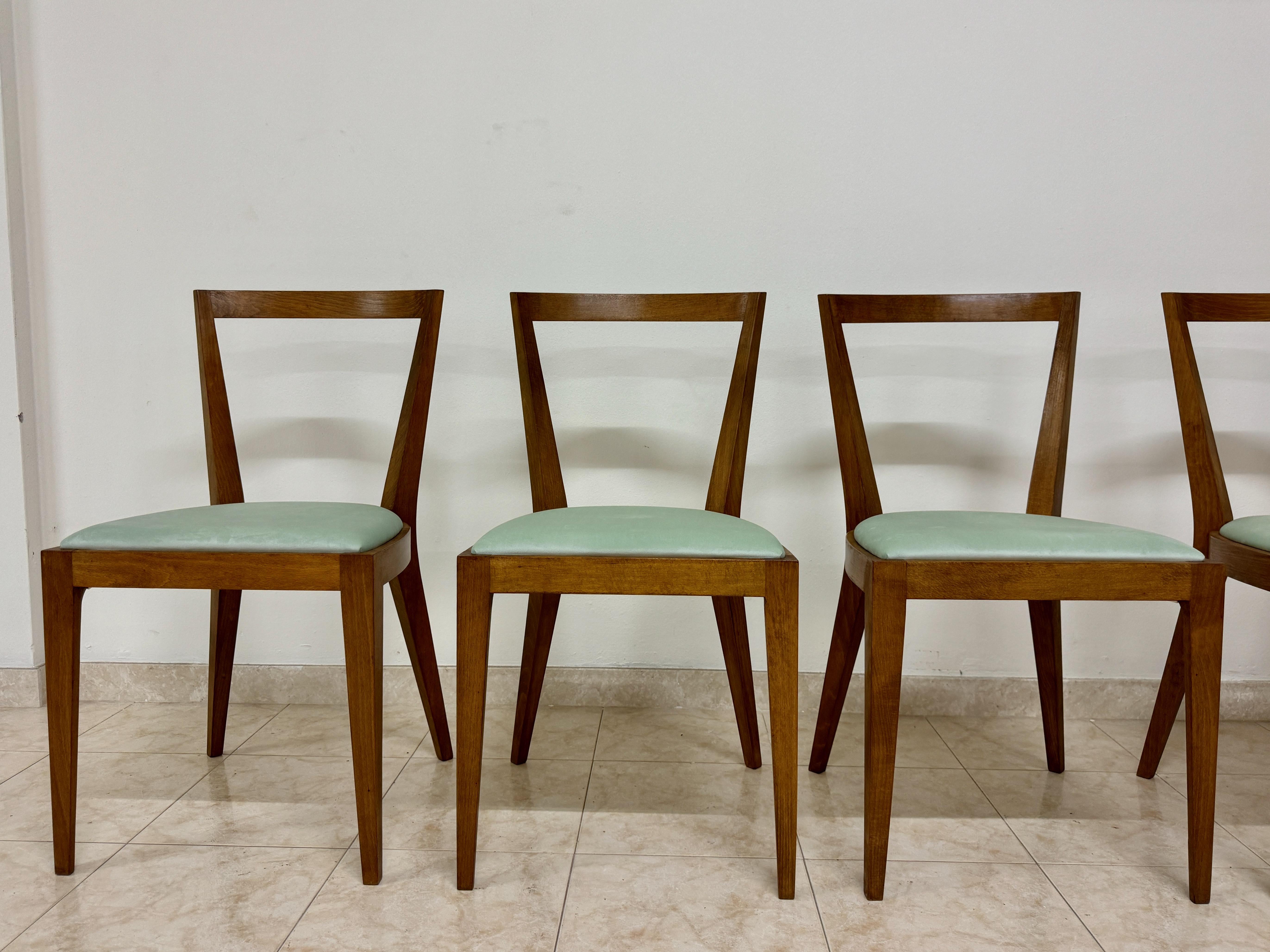 Mid-Century Modern Contemporary Italian Mid Century Style Dining Chairs For Sale