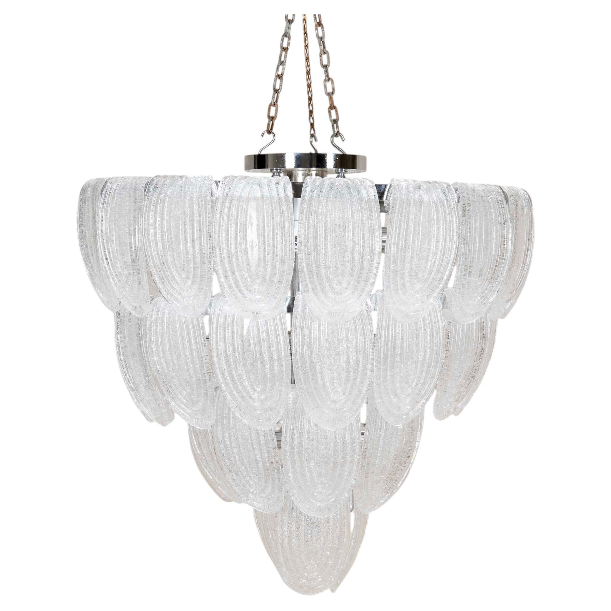 Contemporary Italian Murano Glass Chandelier