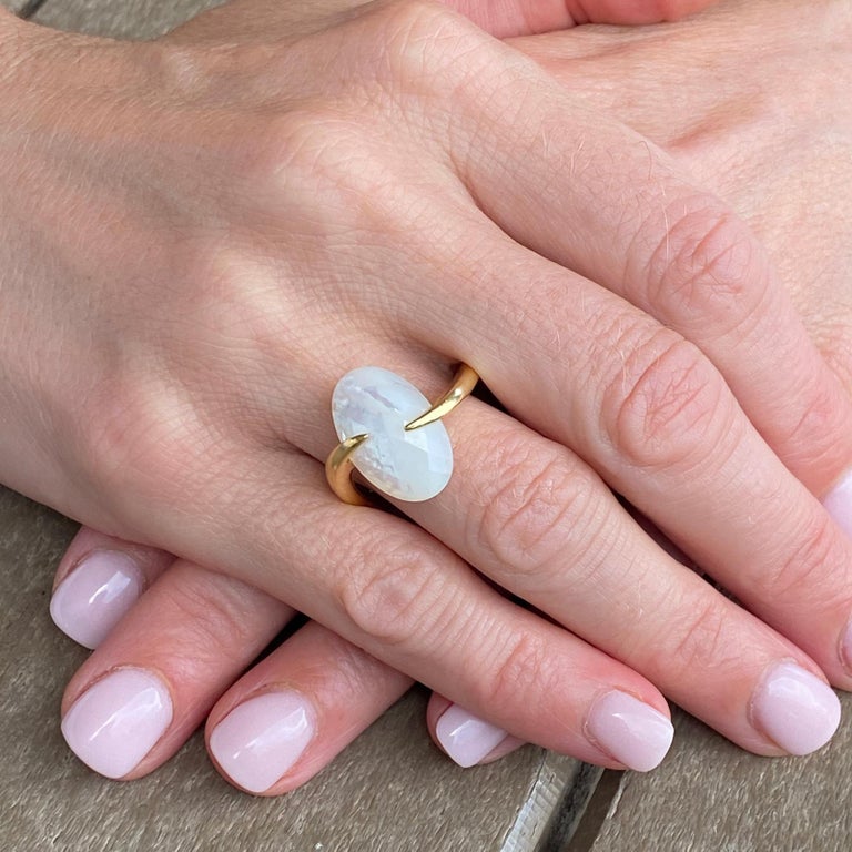 White Octagon Mother of Pearl with Gold or Silver Edge Studs and