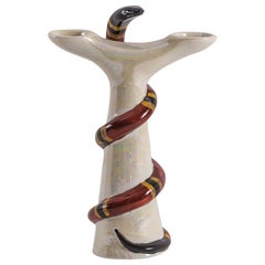 Contemporary Italian Porcelain Esotica Collection, Snake by Vito Nesta