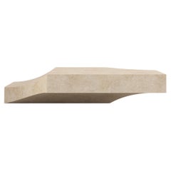 Mesa de centro rectangular mediana Scolpito de piedra caliza arenisca italiana contemporánea