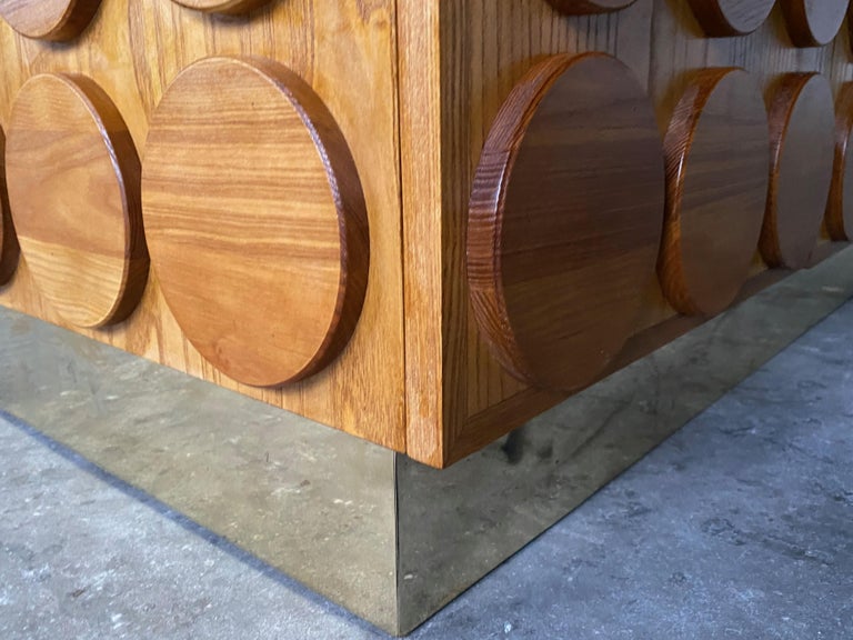 Contemporary Italian Sideboard with Brass Base For Sale 6