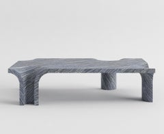 Contemporary Italian Silver wave marble Melt Coffee Table by studio narra