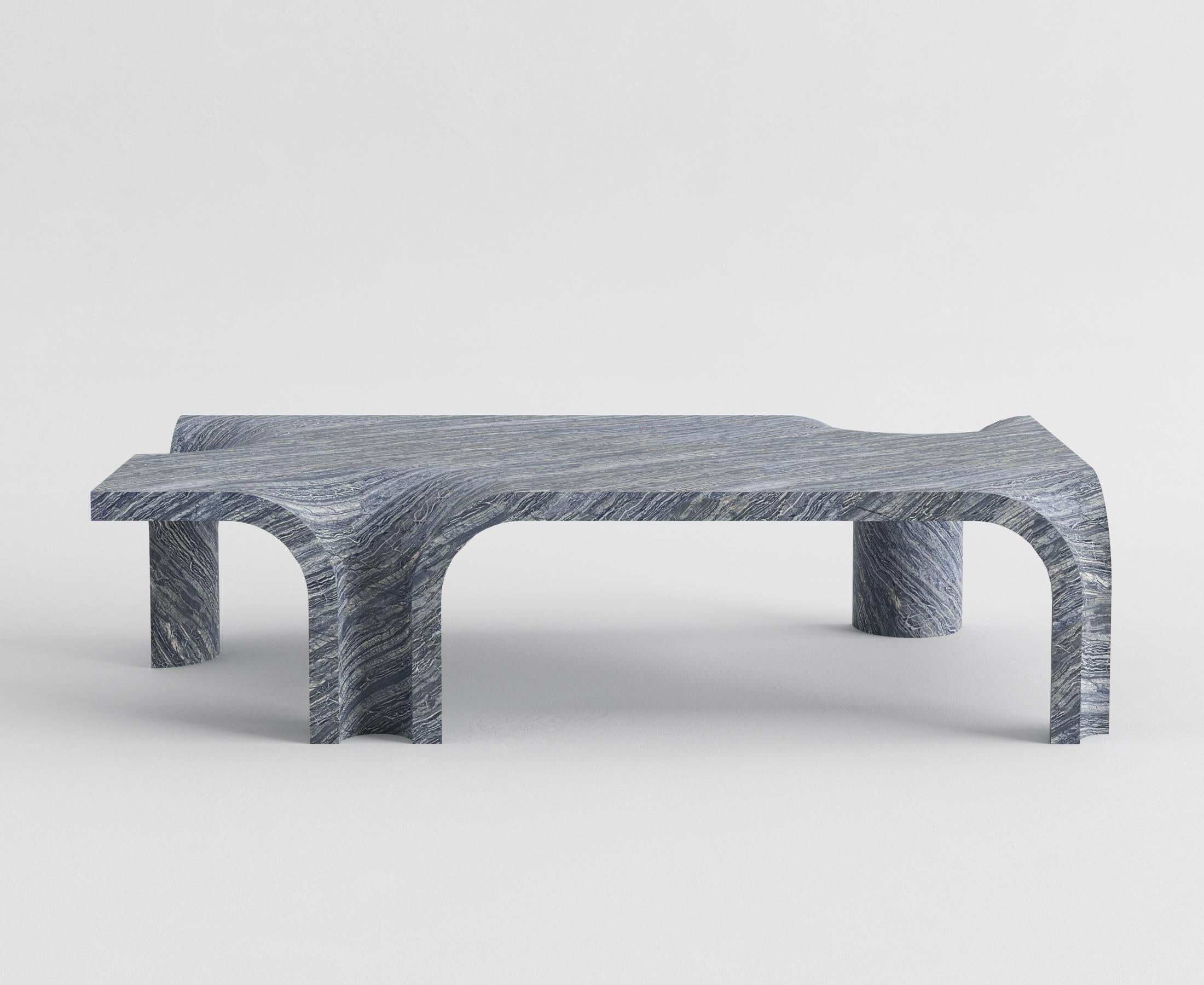 Contemporary Italian wave marmor Melt Couchtisch von studio narra (Italienisch) im Angebot