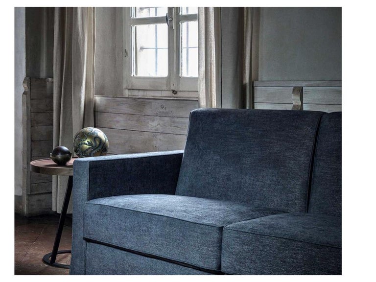 Contemporary Italian Sofa Bed with Storage, Made in Italy, New For Sale