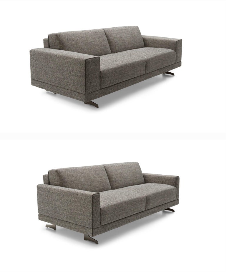 Contemporary Italian Sofa Bed with Storage, Made in Italy, New For Sale