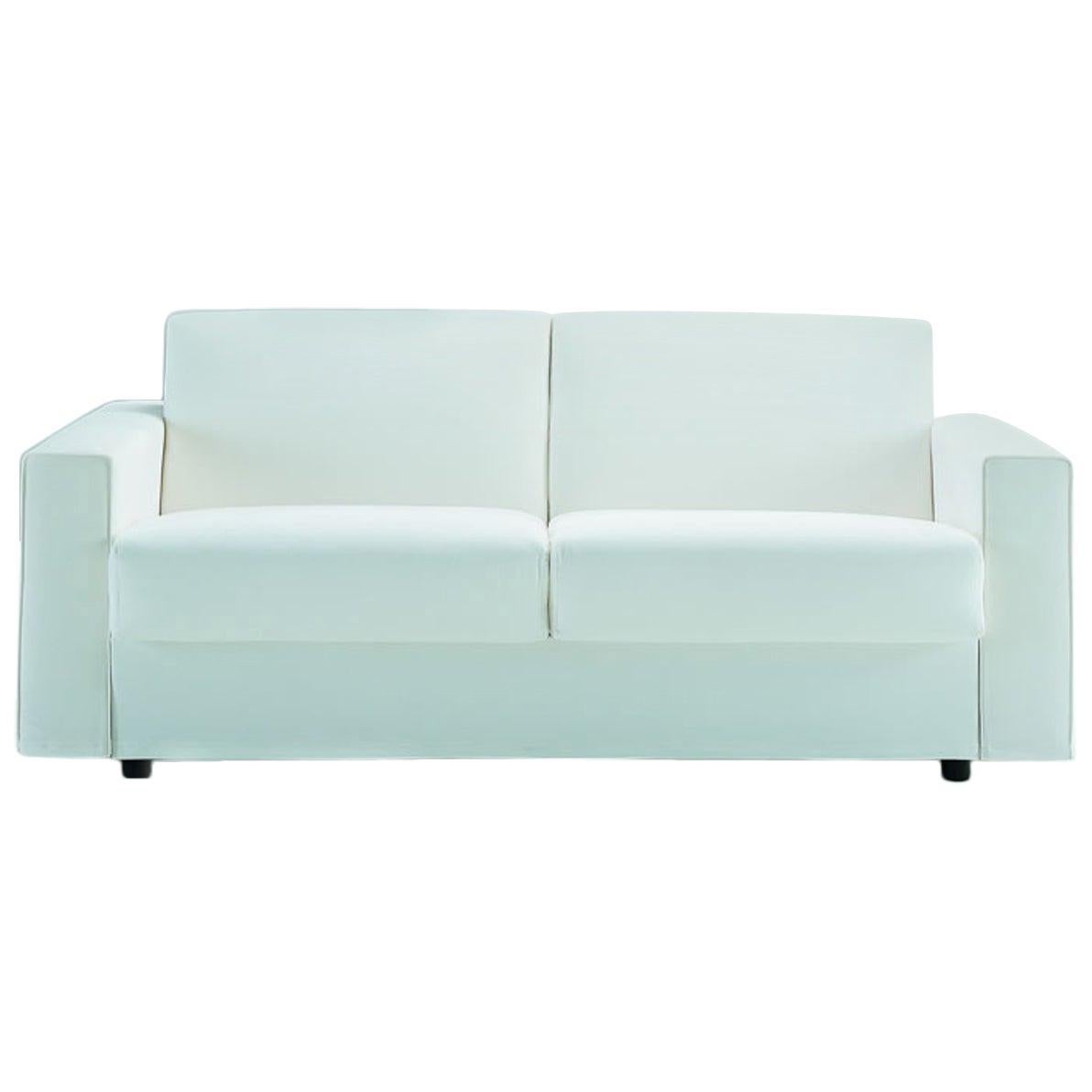 Contemporary Italian Sofa Bed with Storage, Made in Italy, New For Sale