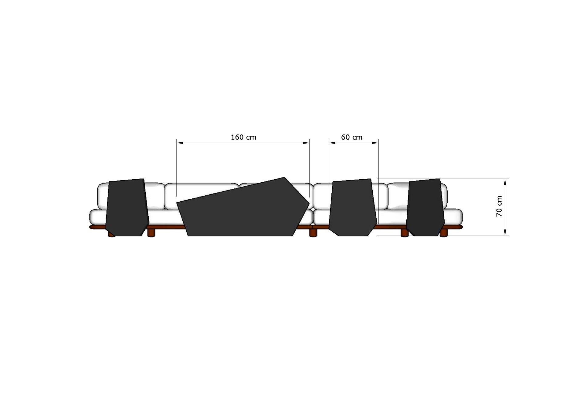 Contemporary Italian Soft Upholstered Sofa, Rückenlehne aus Marmor, Untergestell aus Eiche (Samt) im Angebot