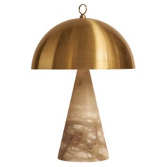 Contemporary Italian Table Lamp "Funghetto" with Alabaster Base