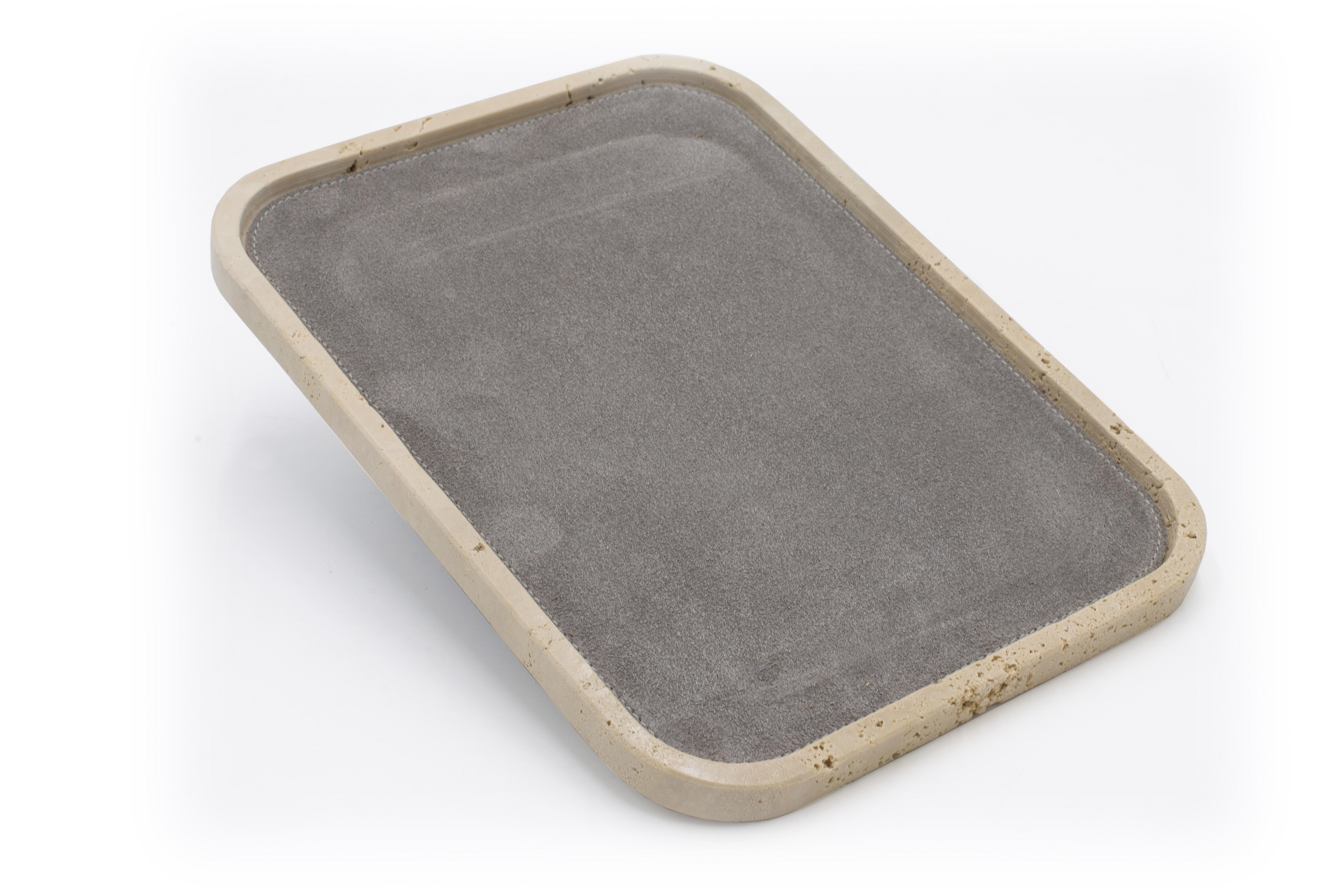 suede tray