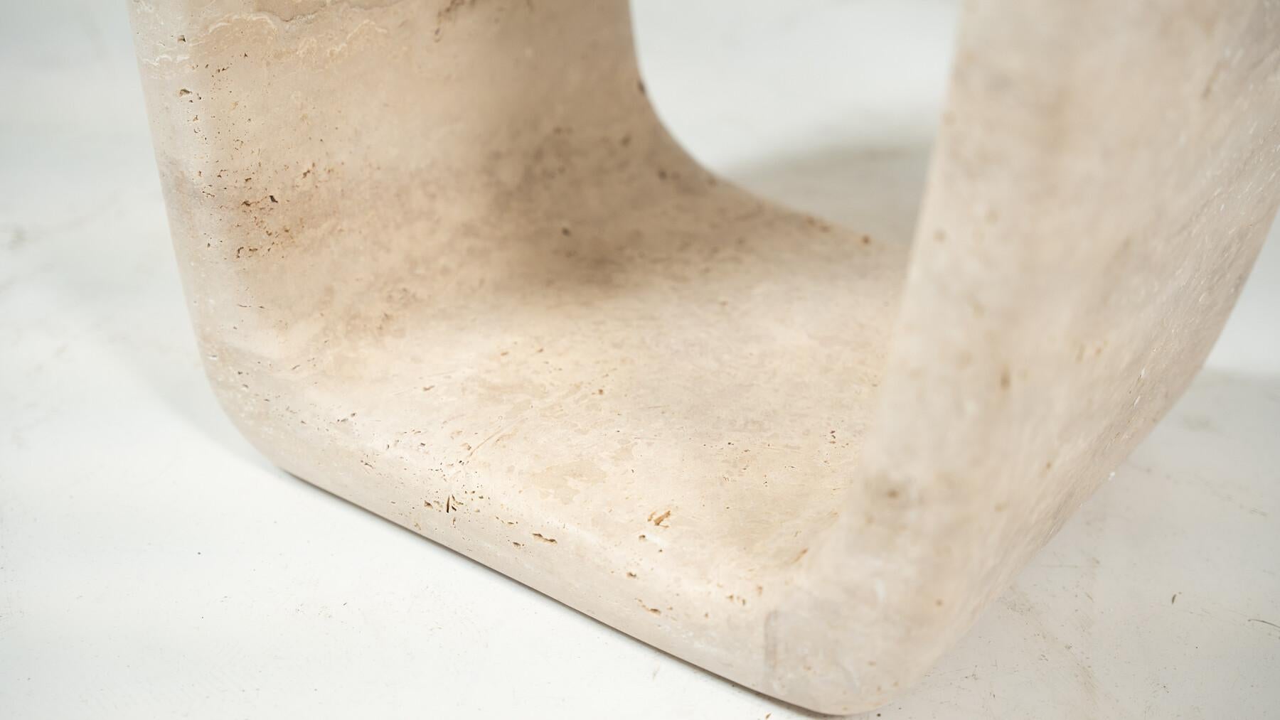 Contemporary Travertin-Konsole im Zustand „Neu“ im Angebot in Brussels, BE