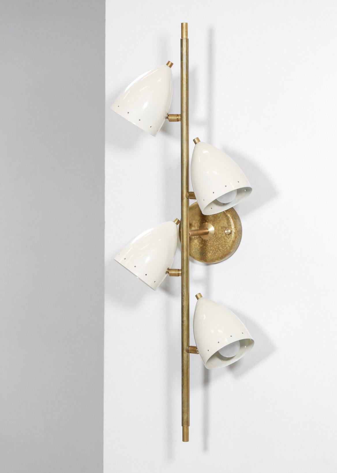 Contemporary Italian wall lamp with four cocotte shade 