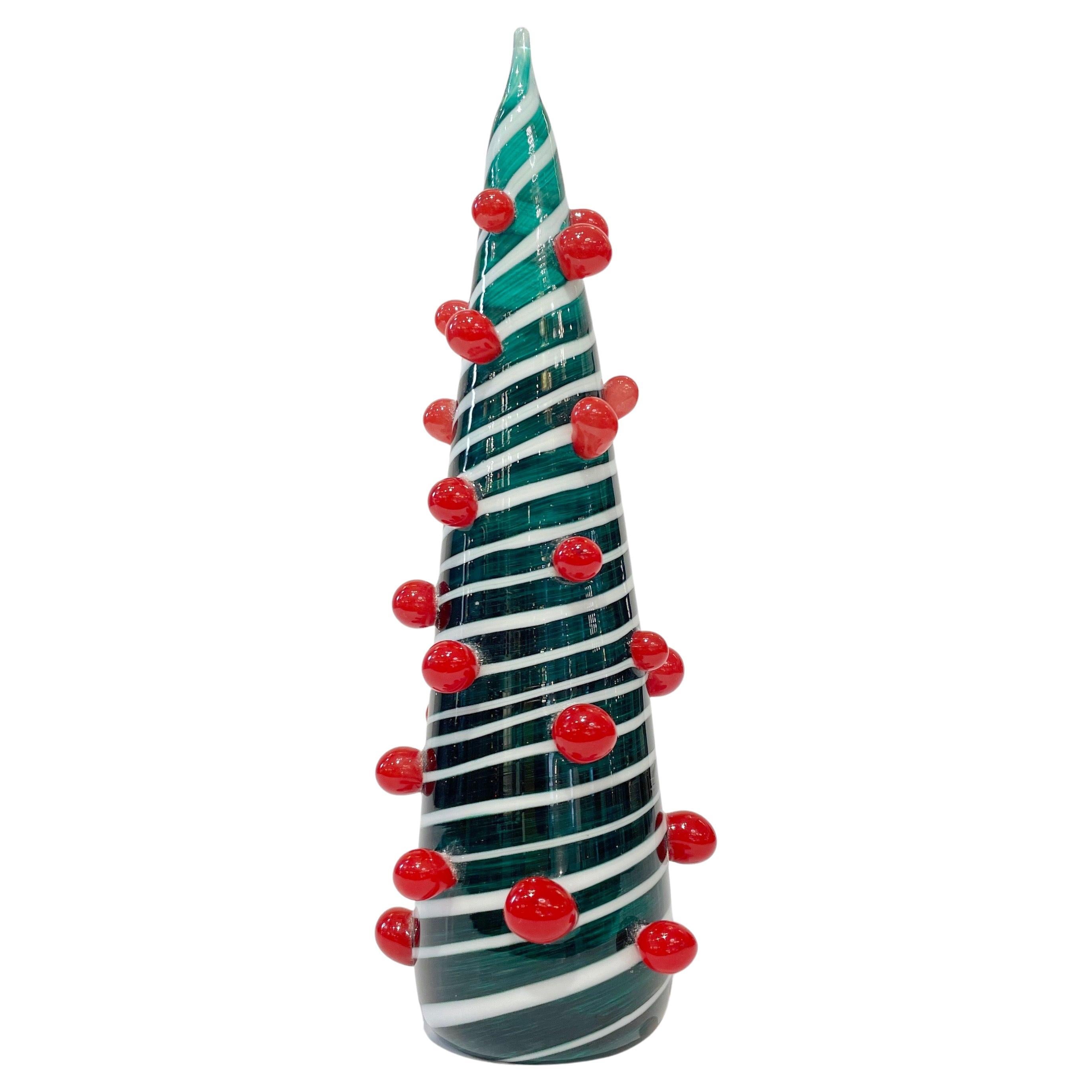 Vintage Italian Murano Glass Christmas Tree Sculptures by Formia at 1stDibs