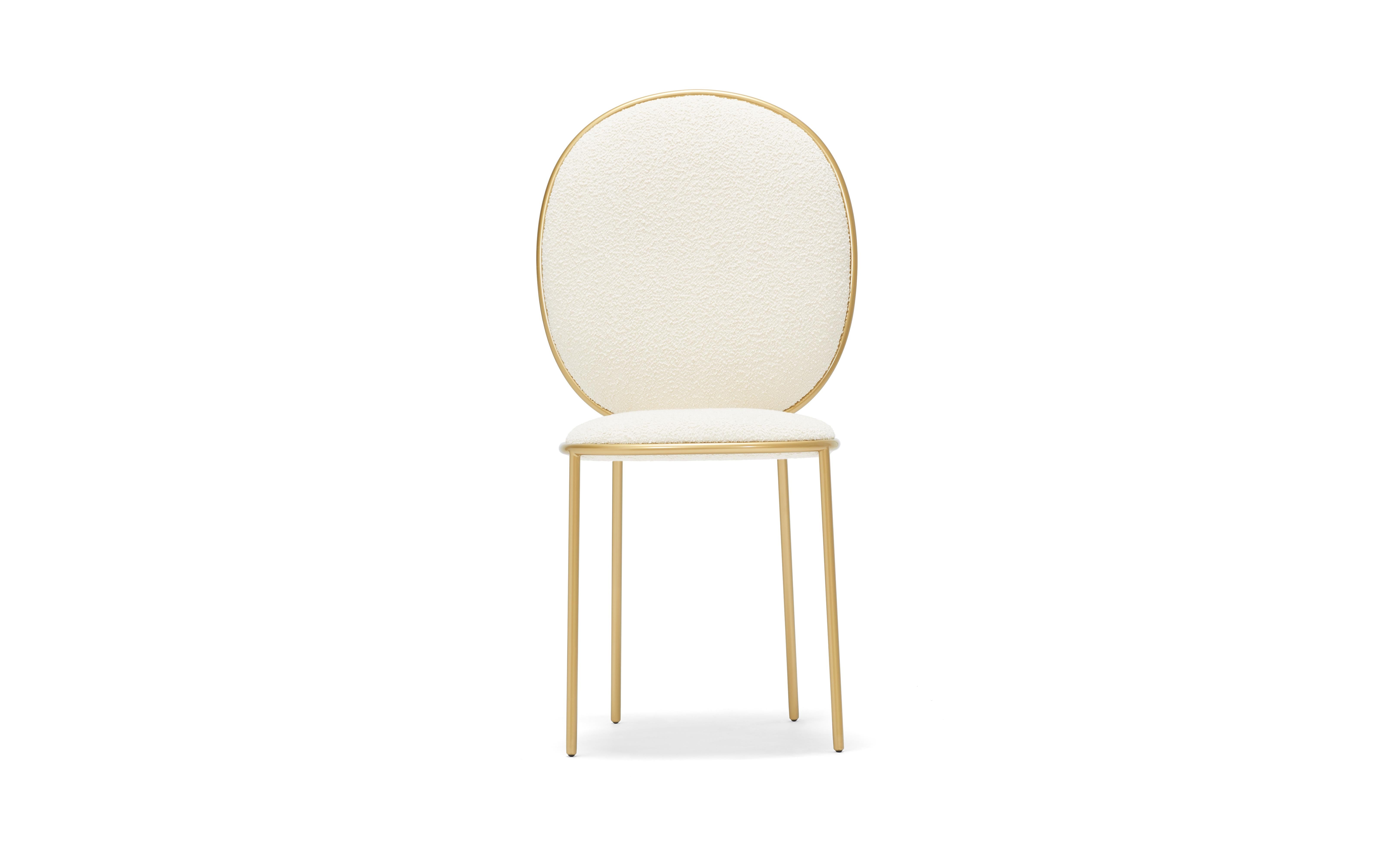 Contemporary ivory upholstered dining chair - Stay by Nika Zupanc

The Stay Family turns everyday seating into a special occasion. The Dining Chair and Dining Armchair are variations on an elegant social theme whilst the Dining Table adds a