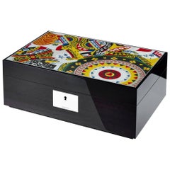 Contemporary Jackie Tsai Decorative Box in Walnut