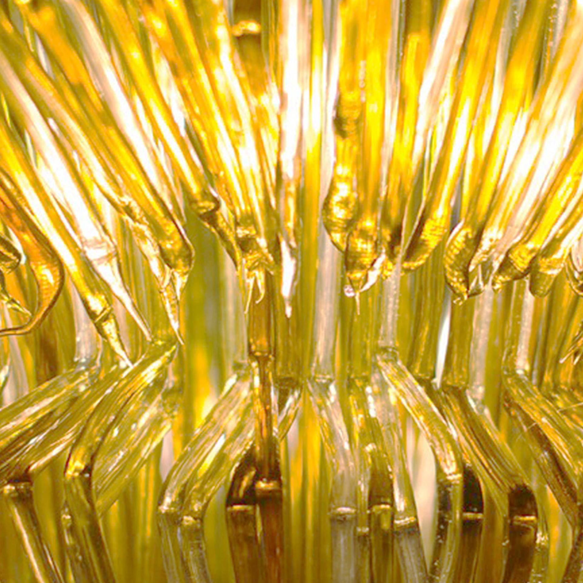 Lampadario in resina dorata Mod Brillie A di Jacopo Foggini in vendita 1