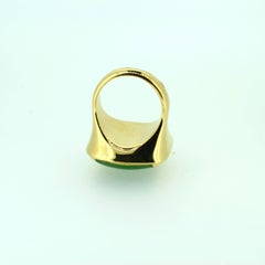 Contemporary Jadeite Gold Ring