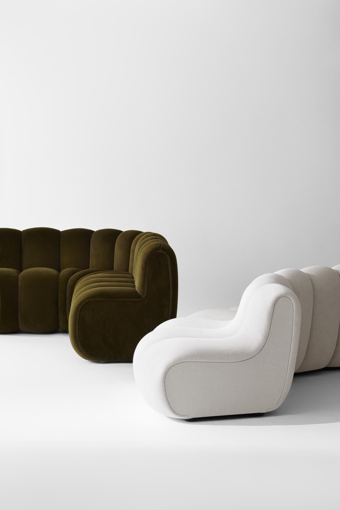 Foam Contemporary 'Jagger' Sofa by Norr11, Dining, Setup 1, Customizable For Sale