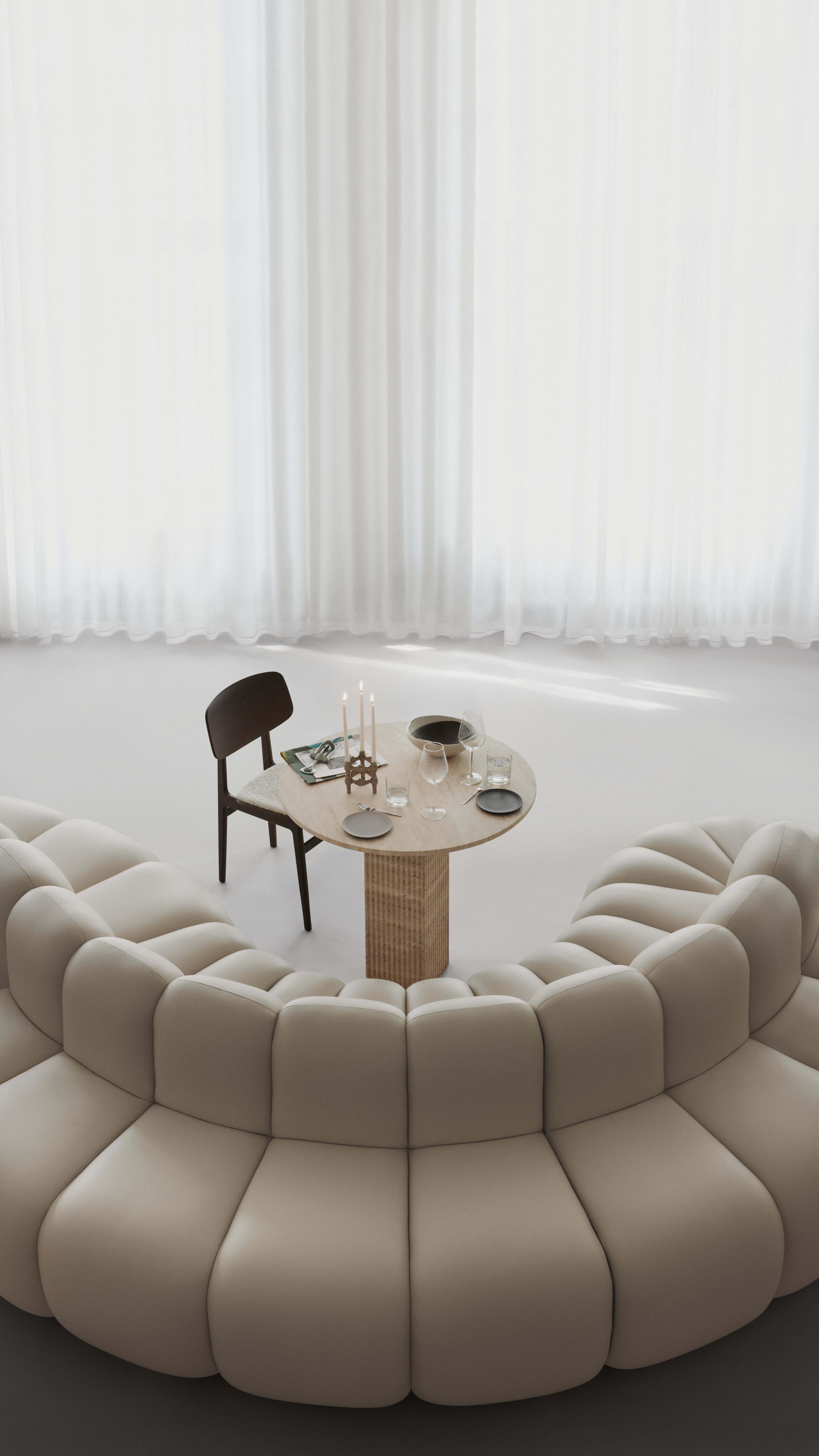 Contemporary 'Jagger' Sofa by Norr11, Dining, Setup 1, Customizable For Sale 3