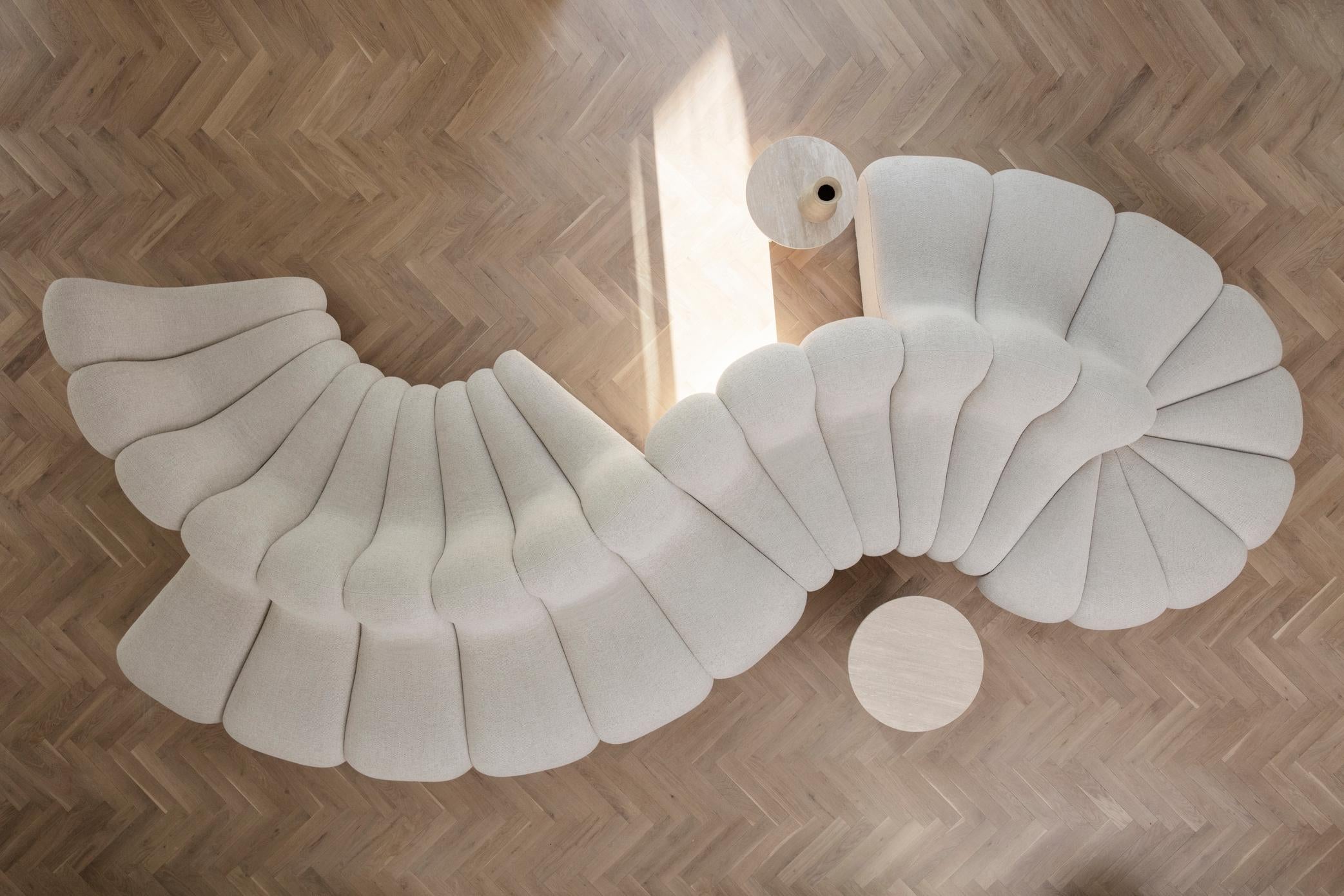JAGGER Canapé, version lounge
Canapé modulaire : créez votre propre configuration en utilisant tous les modules disponibles. 

Configuration présentée sur l'image principale : 
Modules : 6 x Soft Curve + 5 x Corner
Fabrice : Barnum Bouclé