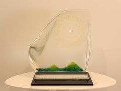 Contemporary James Nani Acrylic Green Sunbeam Sculpture, 1980s