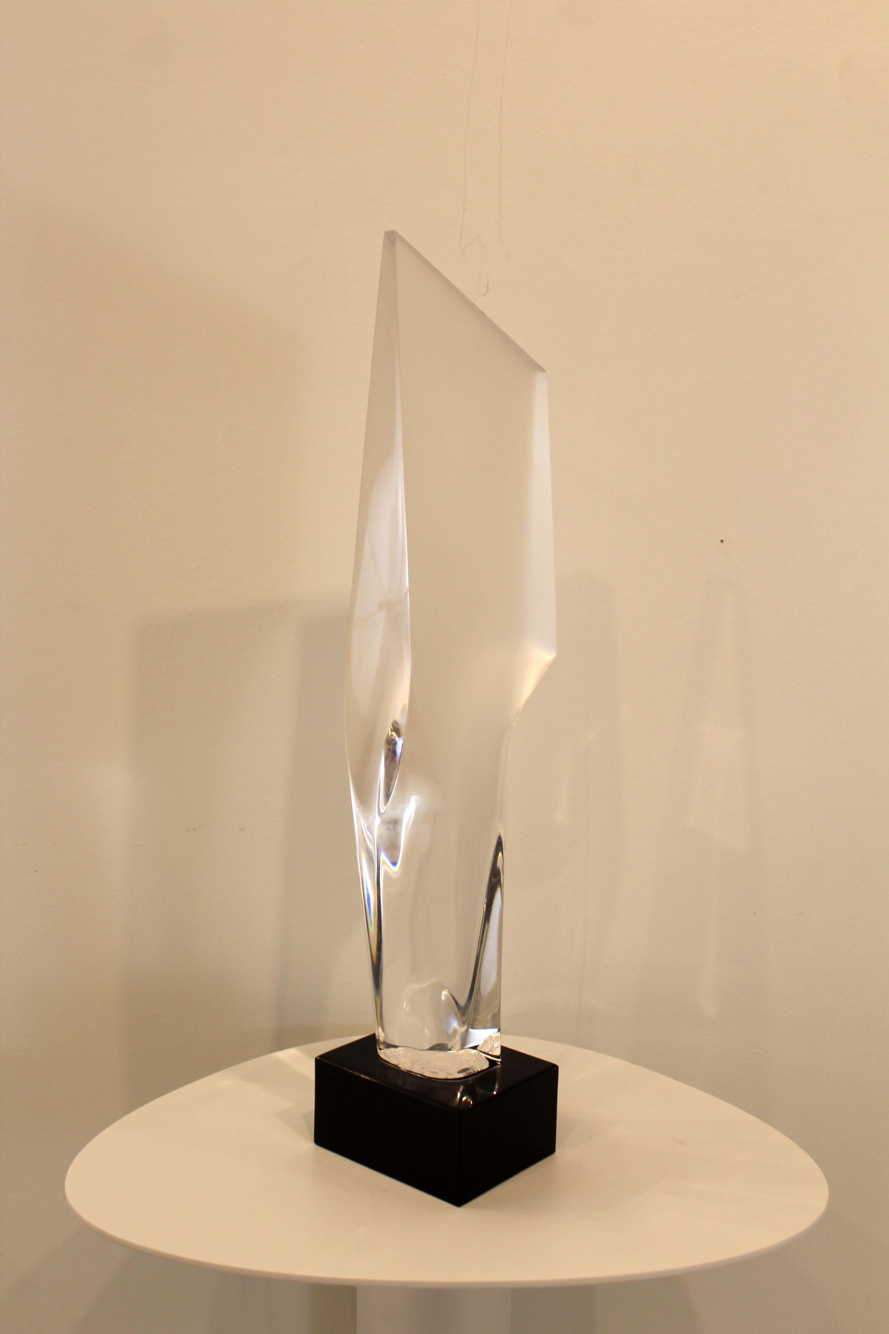 Contemporary James Nani Chisel 33 Modern Large Lucite, 1990s For Sale 4