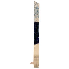 Escultura contemporánea James Nani de lucita moderna con azul y verde, años 80